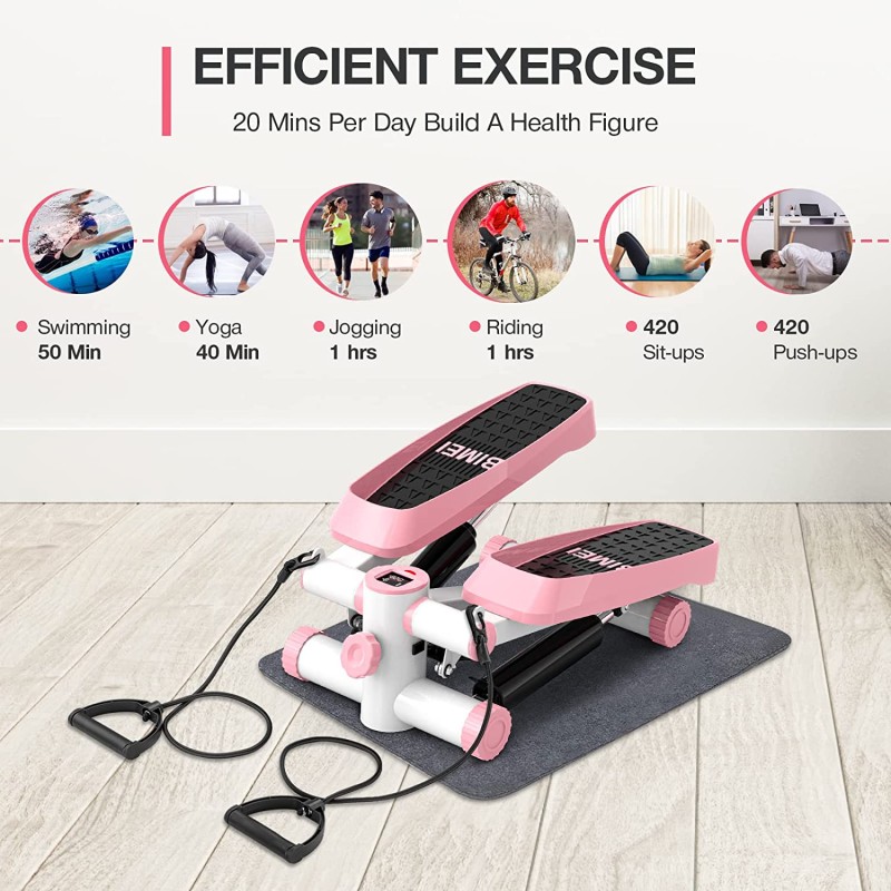 Professional Aerobic Paddle Stepper Equipment LCD Display Mini Steppers for Exercise at Home Mini Stepper Workout Machine