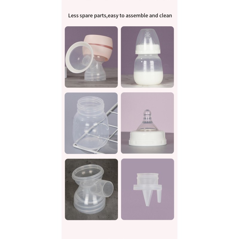 Portable 180ml Capacity Electric Breast Pump Wireless USB Rechargeable Breast Nursing Suction