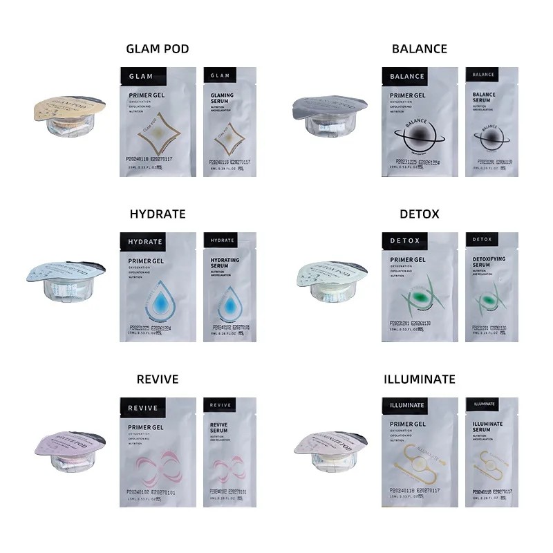 New Product Ideas 2025 Skin Anti Aging Facial Serum Oxygen Detox Facial Capsule Gel Skin Rejuvenation Oxygen Facial Pod