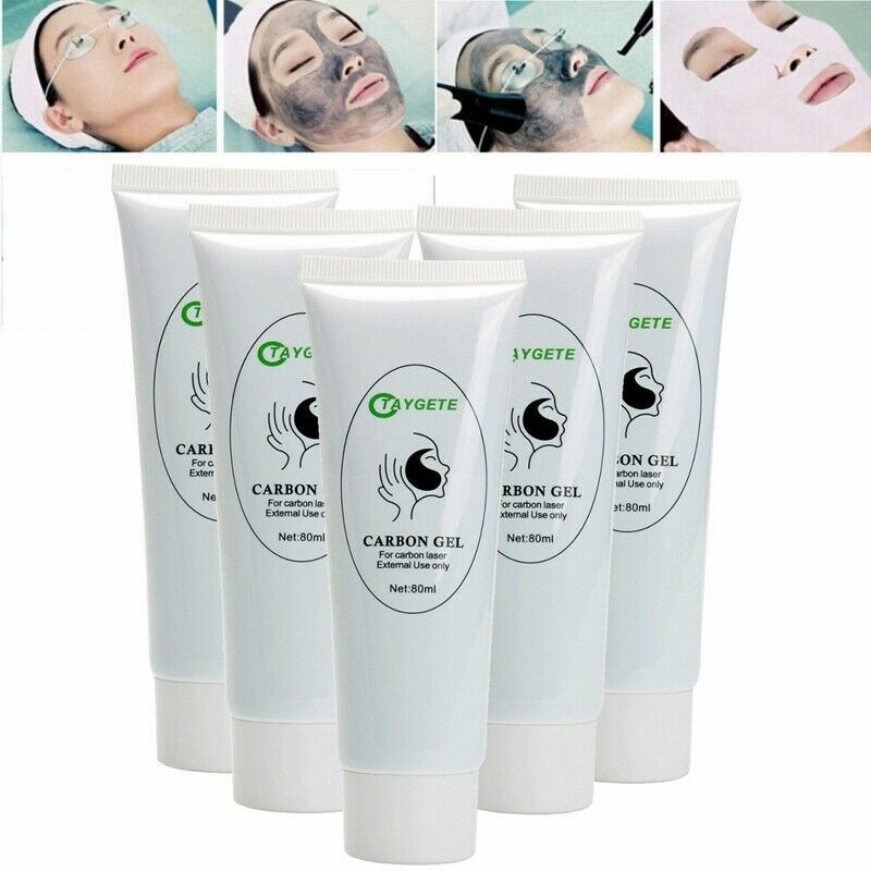 80ML/PCS Black Gel Cream Laser Skin Facial Carbon Peel Whitening Rejuvenation Moisturizer Deep Cleaning Laser Mask