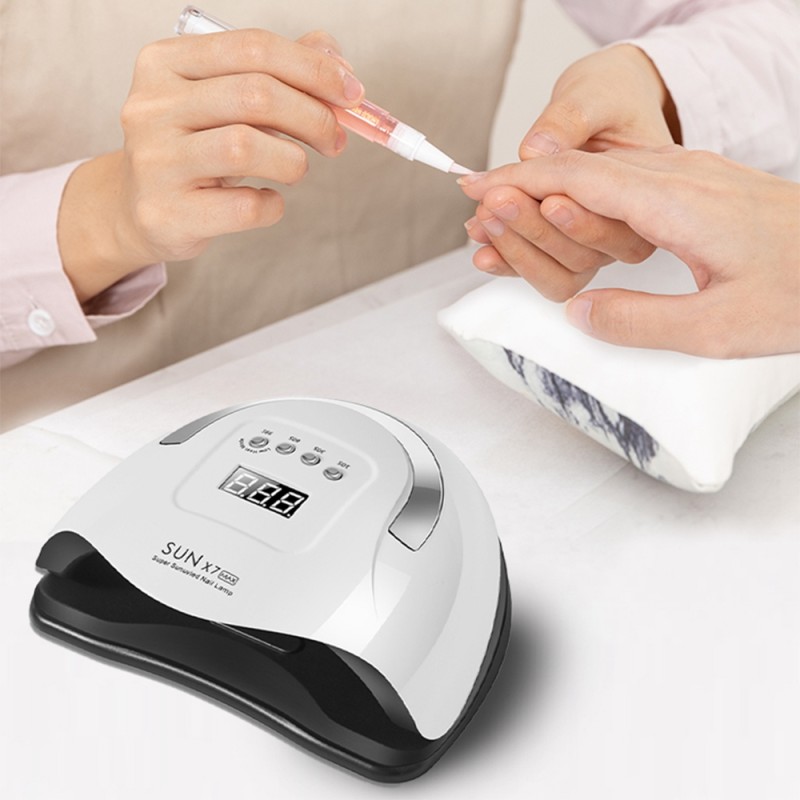 2025 SUN X7 MAX UV Light Nail Dryer Portable Electronic Beauty Gadget for Home Manicure Varnish with Smart Sensing Feature