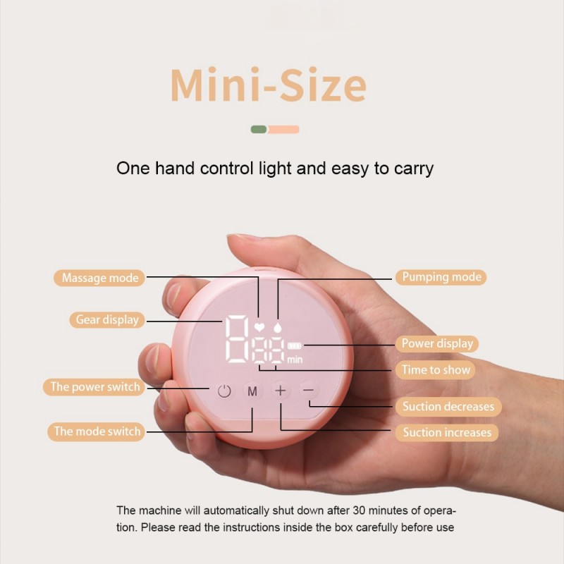 Electronic Gadgets USB Rechargeable Breast Nursing Suction Instrument Hands Free Electric Breast Pump for New Mother
