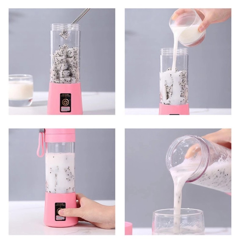 Multifunctional Portable Fruit Juicer Blender 6 Blade Juice Mixer  USB Charging Fruit Juicer Extractor Machine