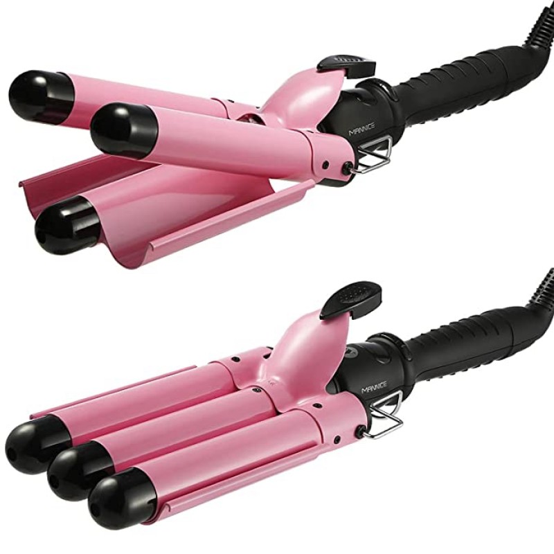 2025 New Product Ideas Personal Electric for Magic Hair Curler Three Barrel Crimping Wand Styling Professional