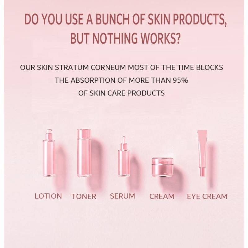 Professional Wireless Dermapen Microneedling Derma Pen Anti-Wrinkle Water Meso Injector LED Indicator PC Electric Beauty Pen