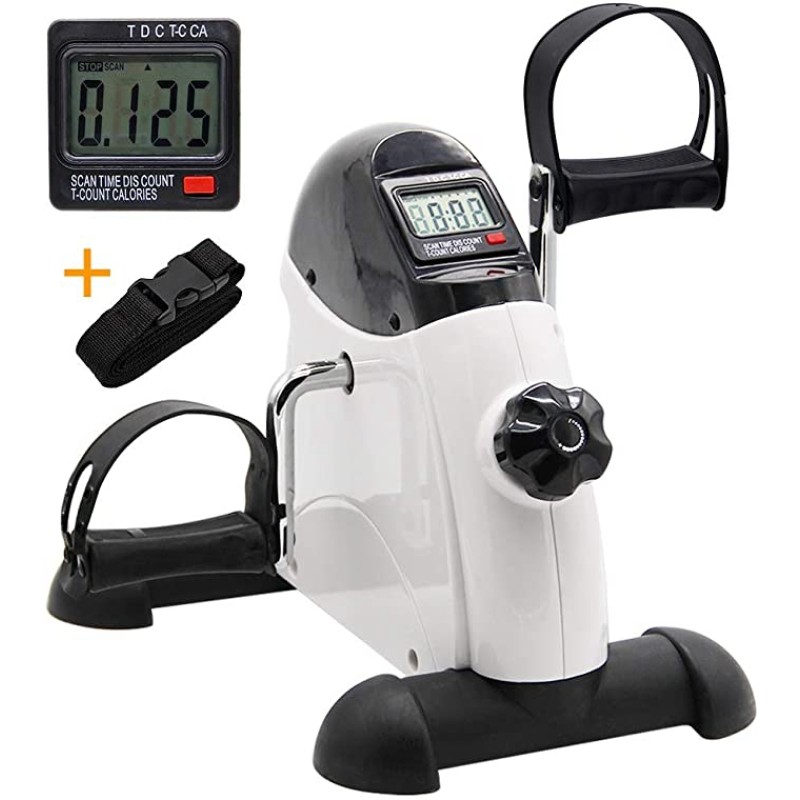 Portable  Leg Pedal Exerciser LCD Display Adjustable Recumbent Stationary Exercise Bike Mini Exercise Pedal Bike for Stroke