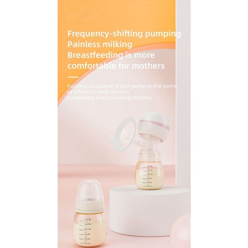 Portable 180ml Capacity Electric Breast Pump Wireless USB Rechargeable Breast Nursing Suction
