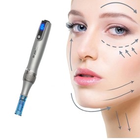 Home Use Dr Pen Anti-Puffiness Electric Derma Pen Device 0.25mm Microneedling Pen with LED Indicator for Skin Care