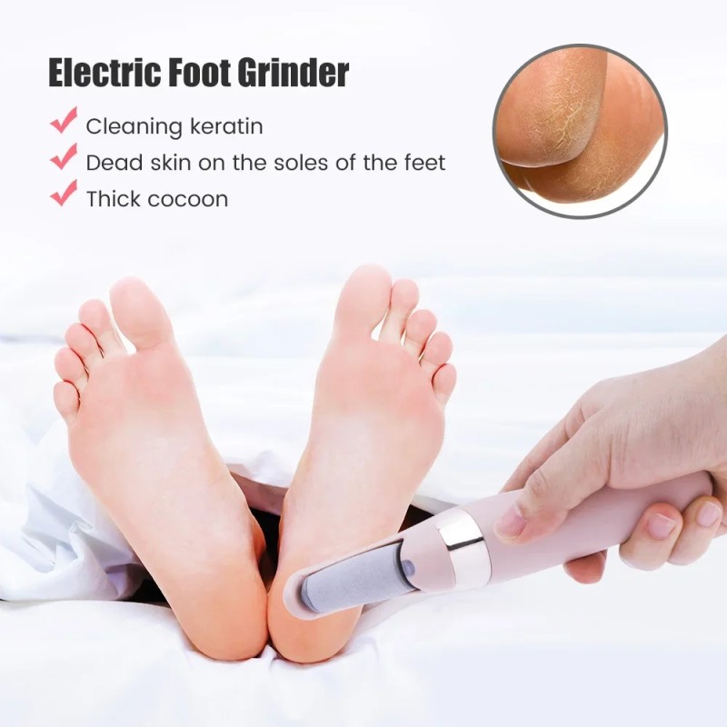 Electronic Gadgets Profesional Foot Grinder USB Rechargeable Scrub Pedicure Machine Electric Foot File Callus Remover