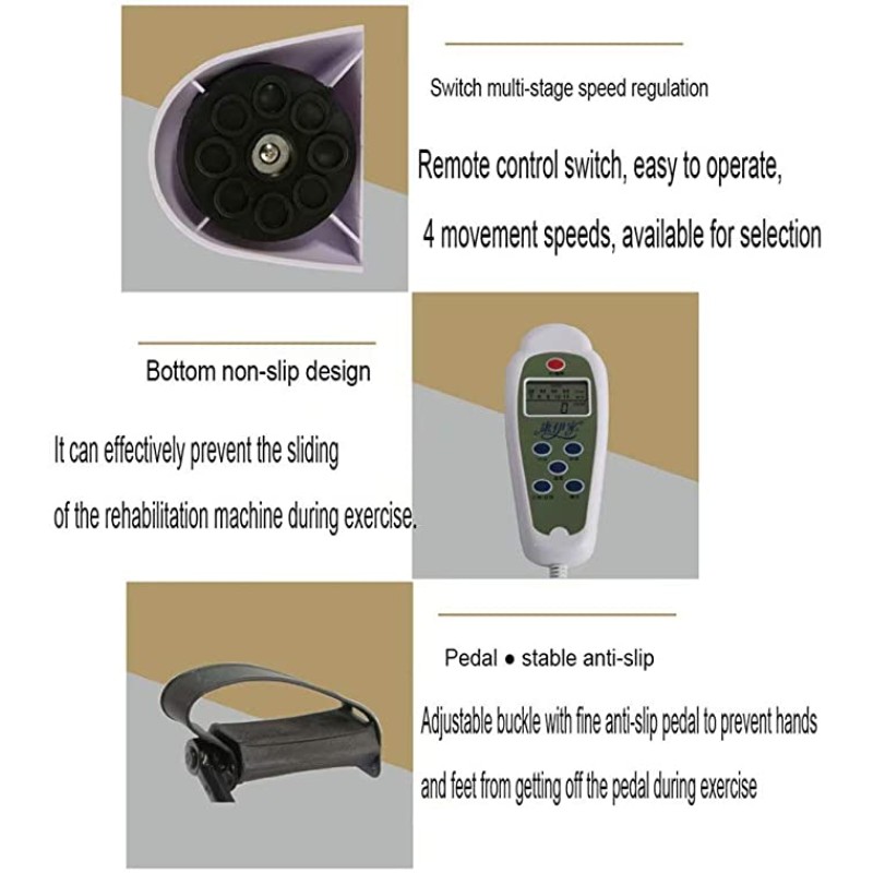 Personal Health Care Motorized Electric Mini Exercise Bike Mini Pedal Foot Cycle Thera Pedal Trainer Auto Stationary Bike