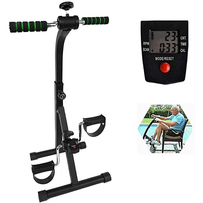 Portable Mini Rehabilitation Exercise Bike with Digital Counter Home Arm and Leg Exercise Equipment