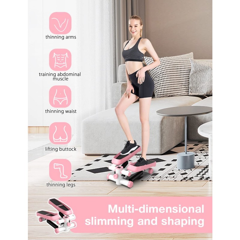 Personal Home Use Mini Aerobics Stepper Exercise Machine  Small Stepper Fitness Equipment  Mini Stepper Workout Machine