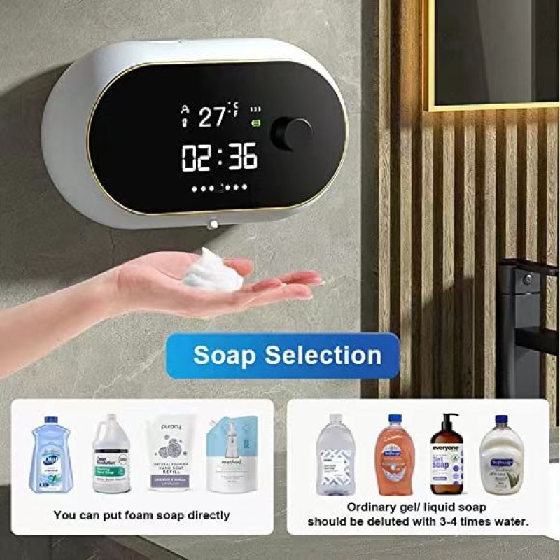 Electronic Infrared Sensor Automatic Soap Dispenser 450ml Hand Soap Machine Rechargeable Liquid Hand Soap Dispenser