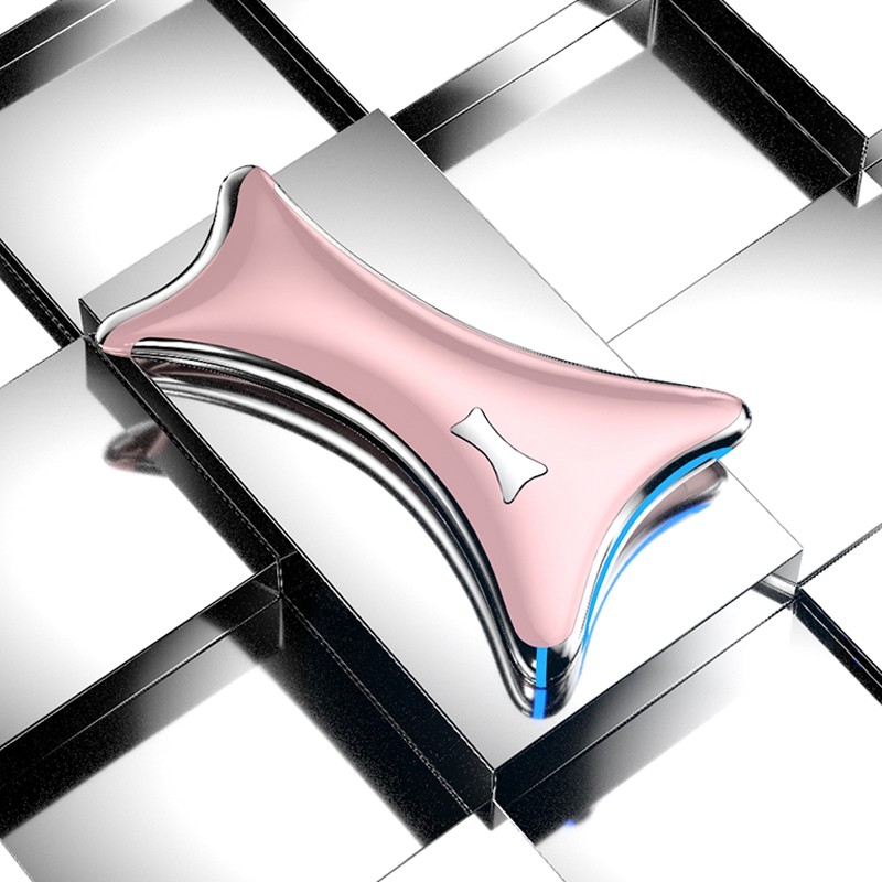 Electronic  Gua Sha Facial Massager EMS Vibration  Heating  Scraping Plate Electric Gua Sha Facial Tool for Wrinkle Removal