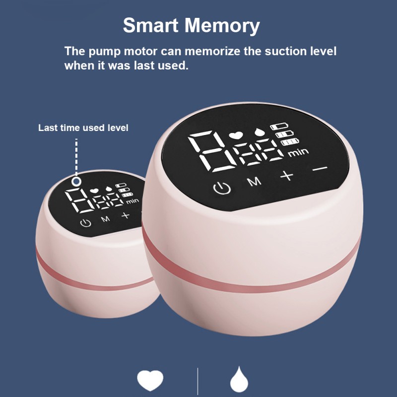 Portable 180ml Capacity Electric Breast Pump Wireless USB Rechargeable Breast Nursing Suction