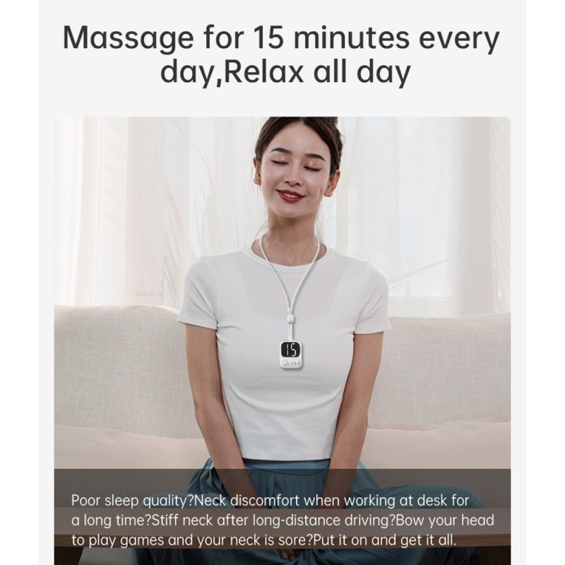Professional Home Use Electric Pulse EMS Neck Cervical Massager Muscle Relaxing Stretcher