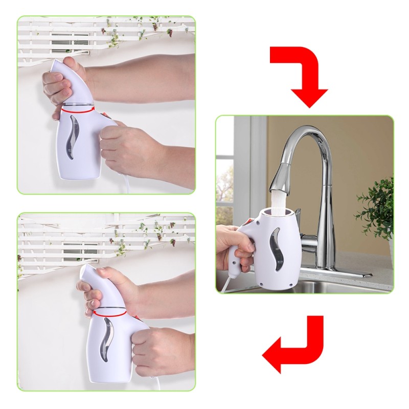 850W Electric Household Fabric Steam Iron 180ml Portable Vertical Fast-Heating Handheld Steamer for Clothes Sports Entertainment