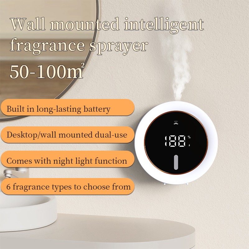 2025 New Product Ideas Intelligent Electronic Aromatherapy Machine with Smart Scent Lighting 5Gears Air Scent Plastic Machine