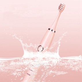 2024 Newest Sonic Electric Toothbrush Smart Rechargeable 4 Whitening Brush Heads IPX7 Waterproof for Adults Beauty Personal Care
