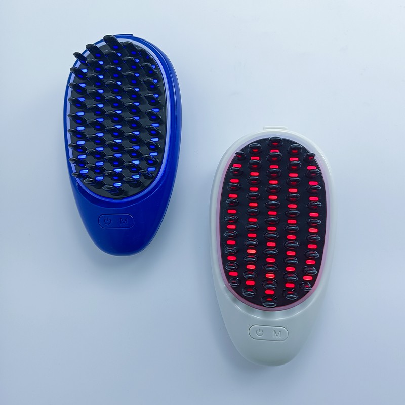 2022 Popular Electric Scalp Massager Cordless Anti-Hair Loss Comb with Vibration Therapy Plastic Head Massage Brush