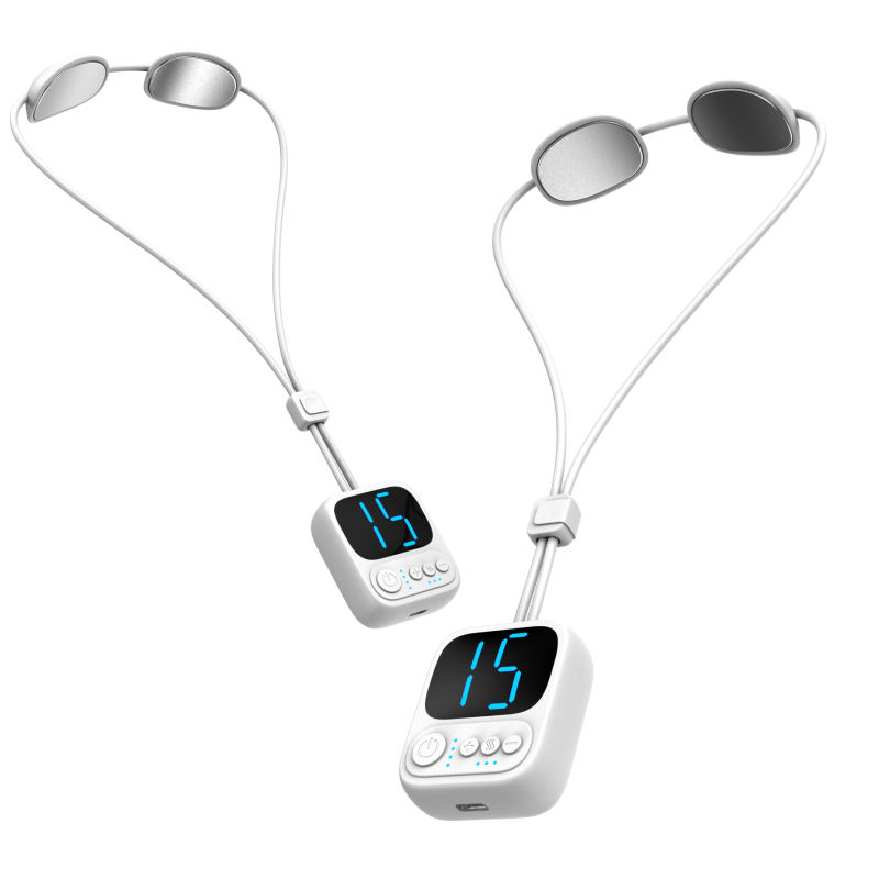 Home Meiking Professional Mini Portable Neck Massager Pain Relief Heating Cervical Spine Pendant Tens Unit for Neck Relaxation