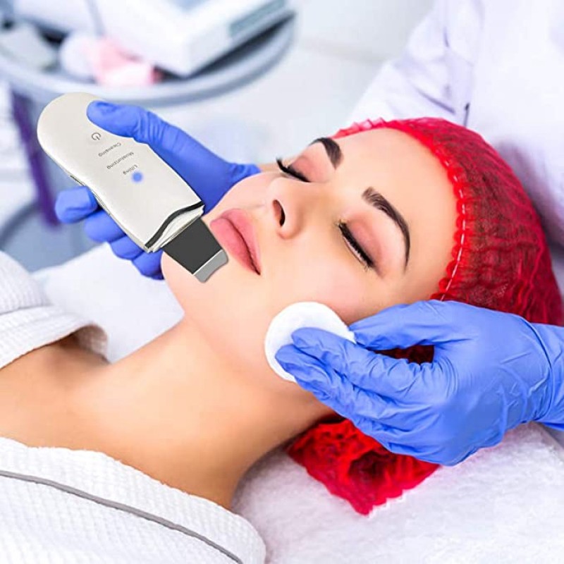 Professional Powerful Vibration Hand-held Skin Scrubber Spatula Deeply Cleaning Electronic Face Cleaner with USB Plug-In