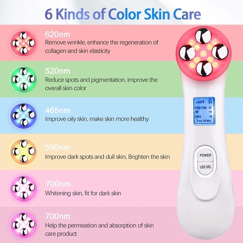 Trend Products 2025 Electronic EMS  Electroporation RF Face Beauty Lifting Instrument Led Skin Care Device for Face Lifting