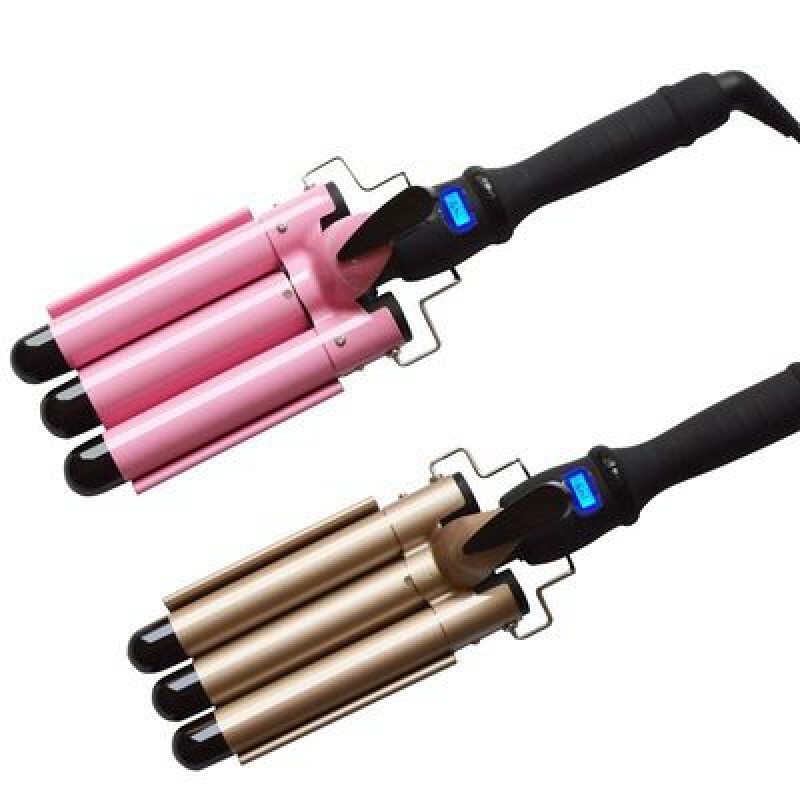 Professional Hair Curler Set Women Waver Hair Styling Tools Electronic 3 Barrel Hair Waver Curling Iron Wand
