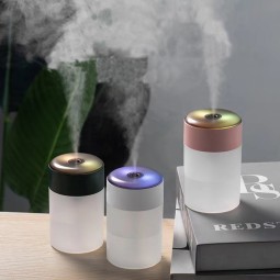 Portable 250ML LED Night Light Ultrasonic Diffuser Humidifier USB Mist Maker Colorful Home Office Plastic Diffusers