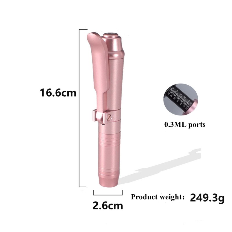 Home Salon Use Hyaluronic Pen Lip Filler at Home Kit  High Pressure 0.3ml and 0.5ml Needleless Lip Filler Pen Injector