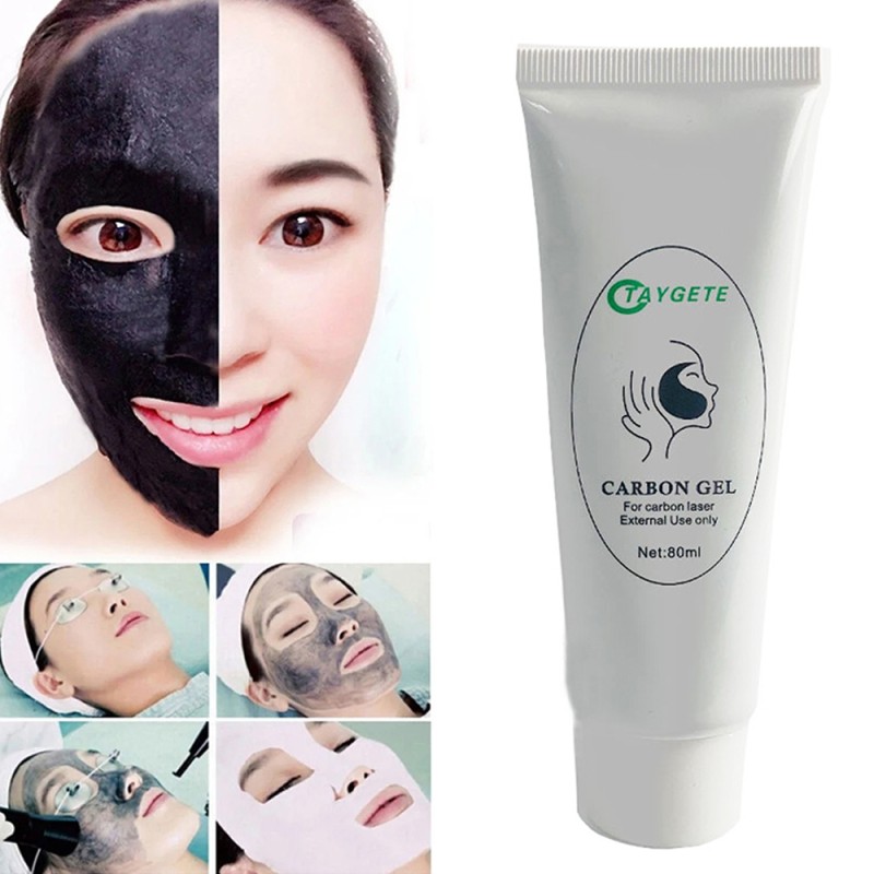Carbon Gel Black Face Cream Mask Facial Deep Cleaning Support Laser Active Nano Toner Skin Rejuvenation Laser Carbon Cream Gel