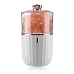 2024 Best Selling Rechargeable LED Night Light Electronic Crystal Salt Lamp Made of Plastic Colorful Himalayan Salt Lamp