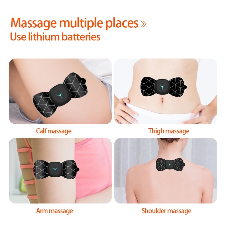 2025 New Professional Pain Relief Mini Neck Massager Intelligent EMS Vibration Mini Machine for Shoulder Massage
