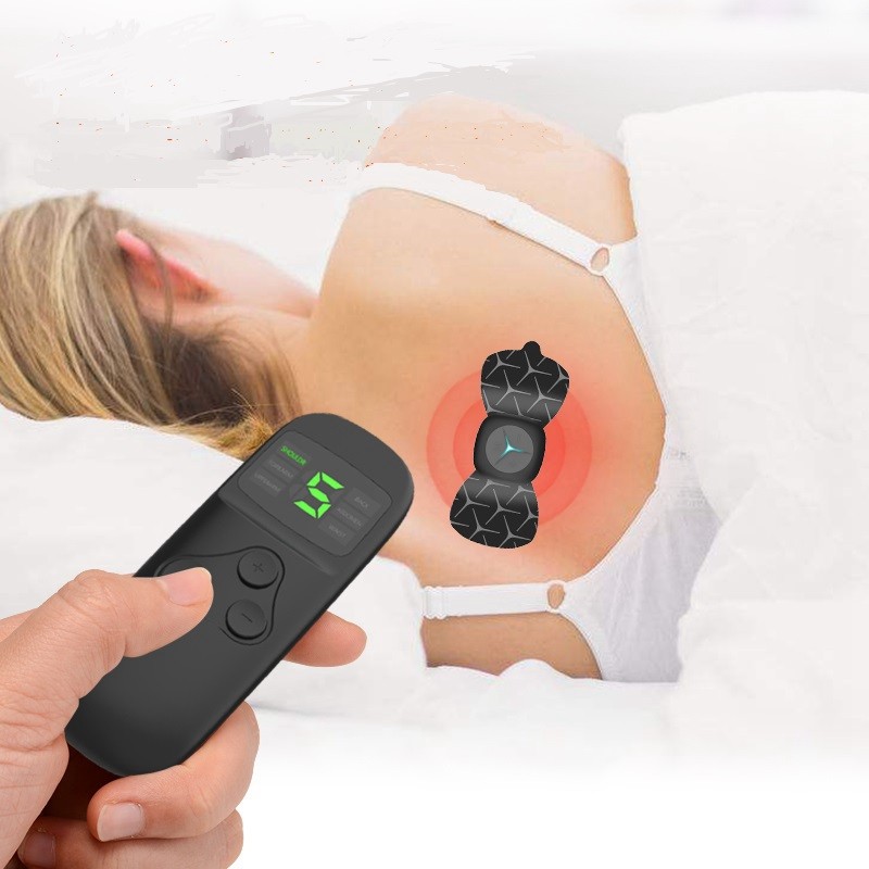 Smart Neck Pain Relief Electronic Pulse Massager Electronic Neck Massager Sticker 6 Modes  Mini  Tens Neck Massager