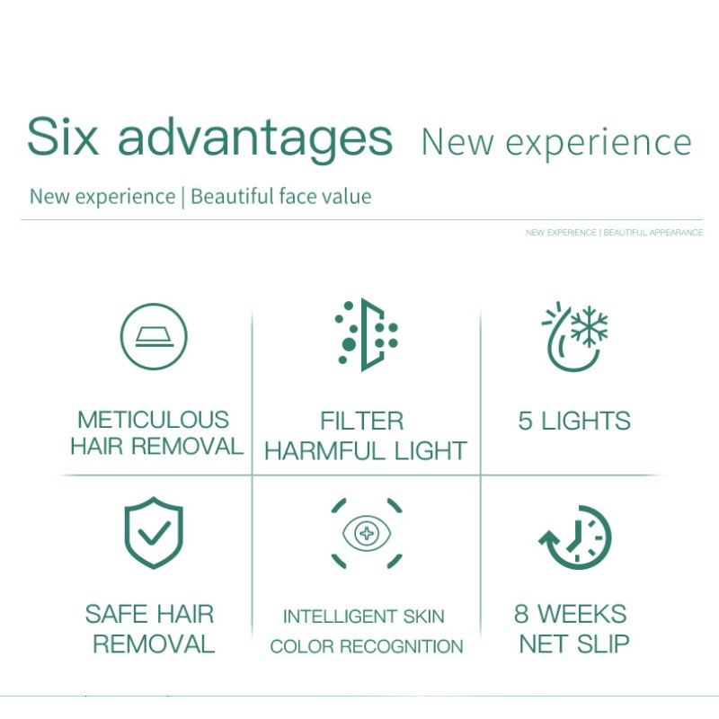 Portable Home  Use 5 Gears E Light Laser Hair Removal Machine  IPL Hair Removal for Skin Beauty Salon