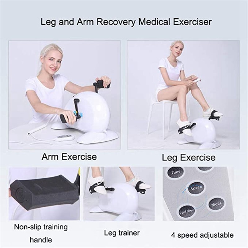 Personal Home Use Electronic  Stationary Bike Bicycle Mini Exercise Peddler Leg Trainer Auto Mini Indoor Exercise Pedal Bike