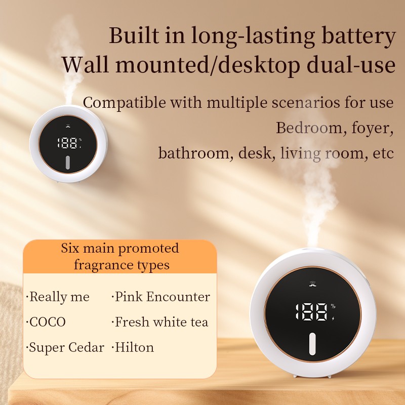 2025 New Product Ideas Intelligent Electronic Aromatherapy Machine with Smart Scent Lighting 5Gears Air Scent Plastic Machine