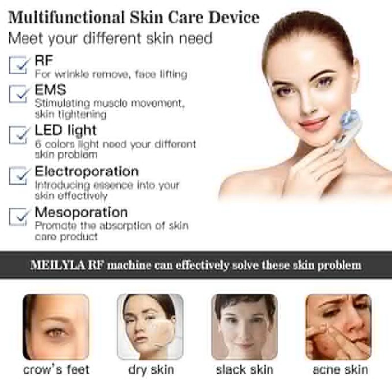 Trend Products 2025 Electronic EMS  Electroporation RF Face Beauty Lifting Instrument Led Skin Care Device for Face Lifting