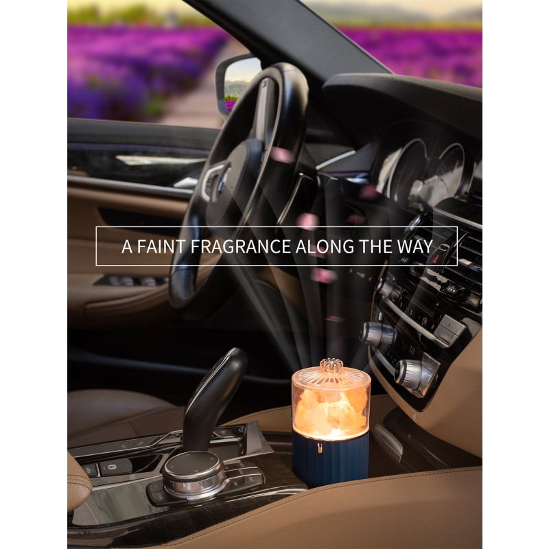 2024 Best Selling Rechargeable LED Night Light Electronic Crystal Salt Lamp Made of Plastic Colorful Himalayan Salt Lamp