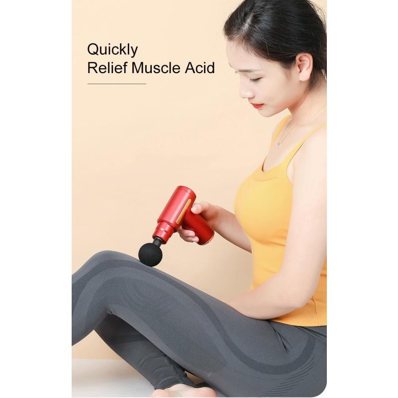 Electronic  LCDTouch Screen Gym Fitness Vibration Massage Gun Athletes Massage Gun Vibrator 32 Speeds  Mini Tissue Massage Gun