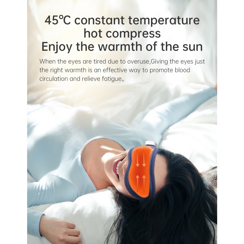Electric Vibration Eye  Care Device Hot Compress Acupoint Eye Pain Relief Hot and Cold  Air Pressure Eye Massager
