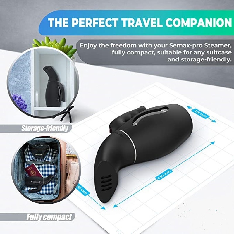 850W Electric Household Fabric Steam Iron 180ml Portable Vertical Fast-Heating Handheld Steamer for Clothes Sports Entertainment