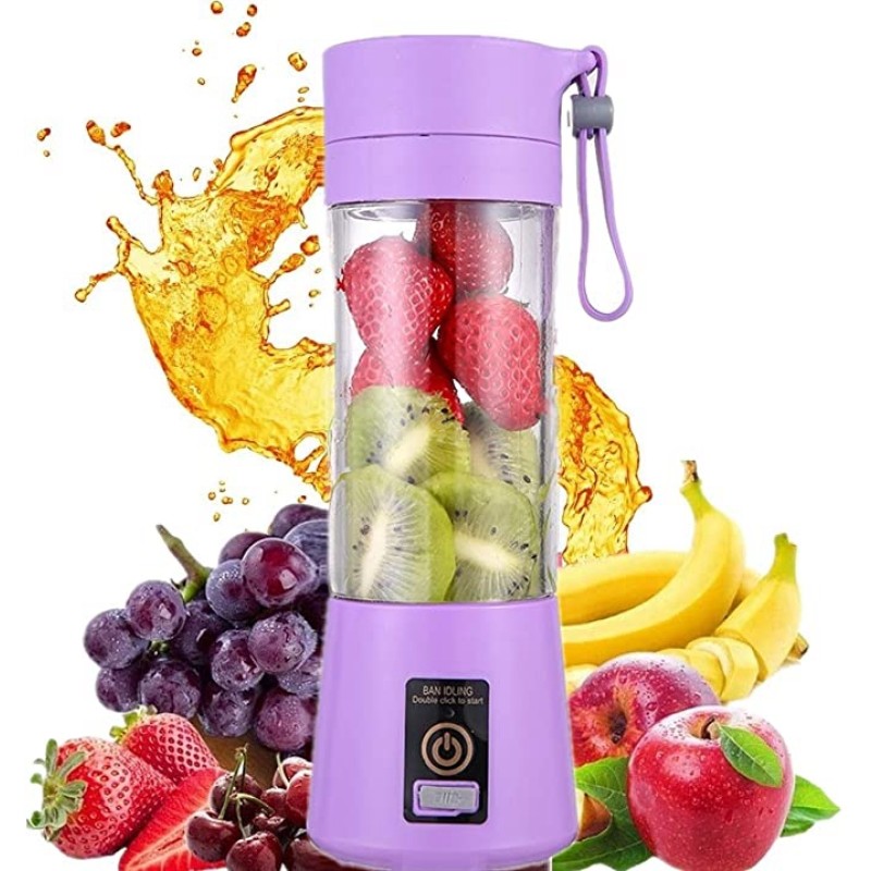 Multifunctional Portable Fruit Juicer Blender 6 Blade Juice Mixer  USB Charging Fruit Juicer Extractor Machine