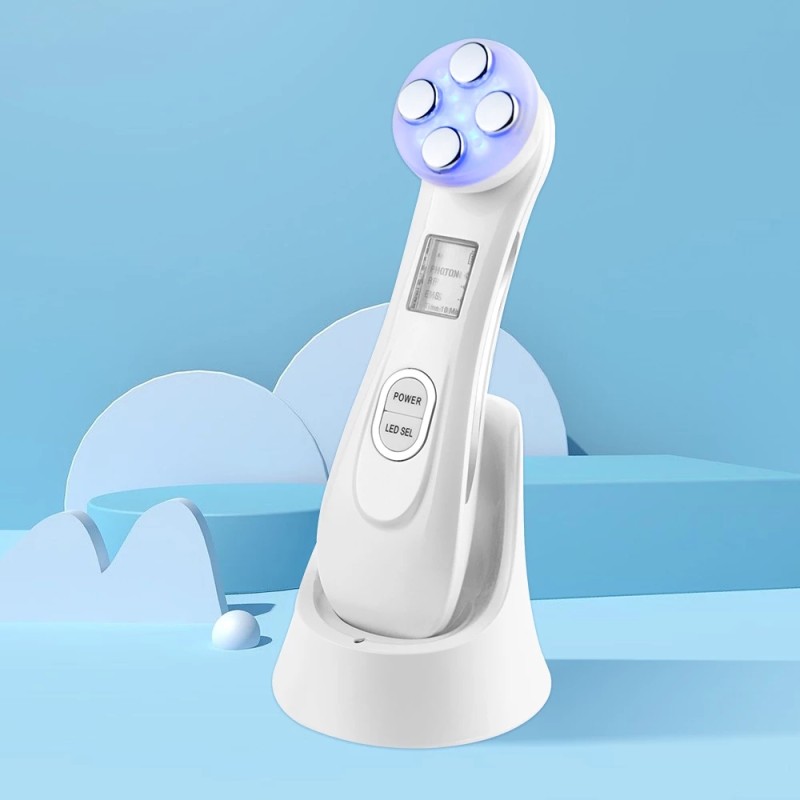 LED Beauty Face Care Machine RF Radio Frequency Home Use Heating EMS Salon Quality Face Lifting Instrument for Acne Treatment