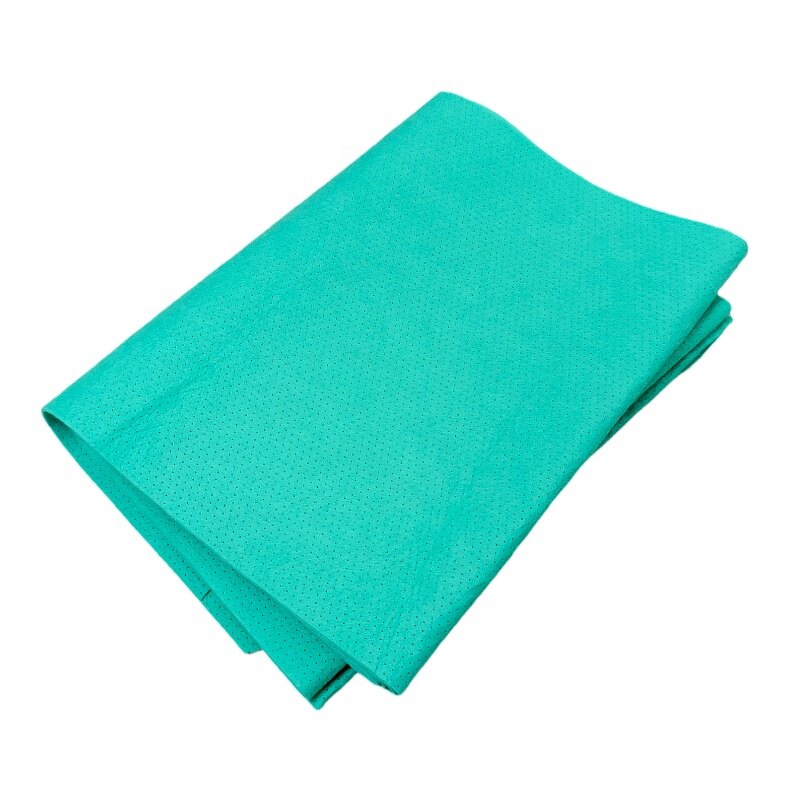 Needled Non-woven Factory - Green 40% Viscose Cleaning Cloth