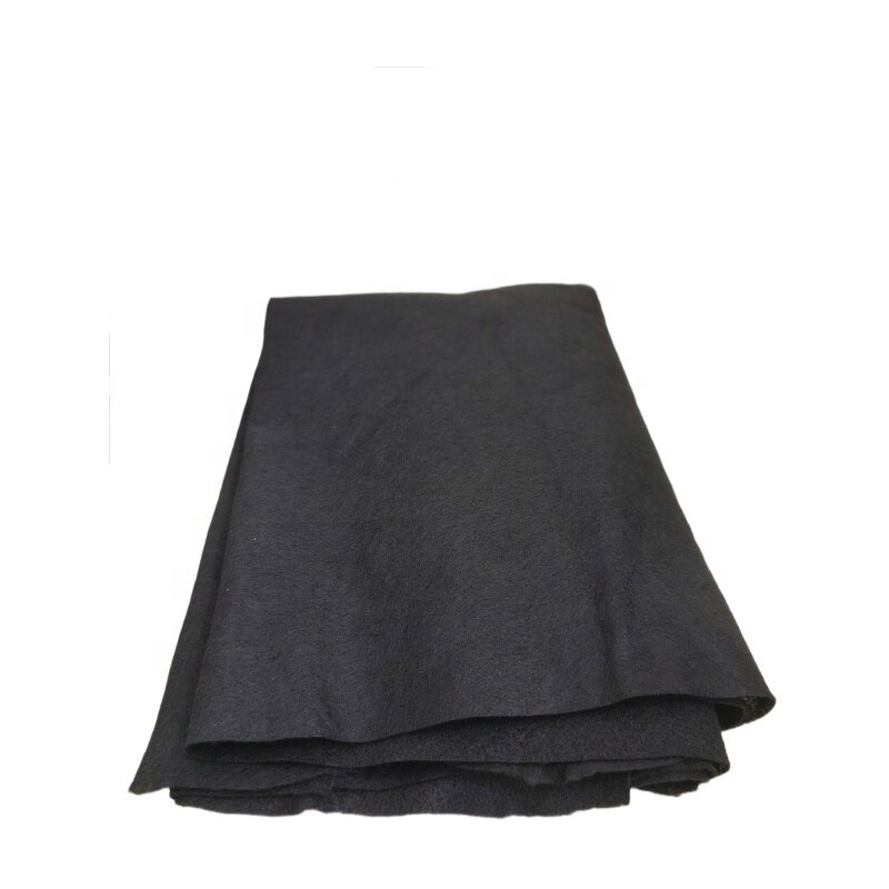 Non Woven Felt Supplier - 4m Black Polyester Short Yarn Railway