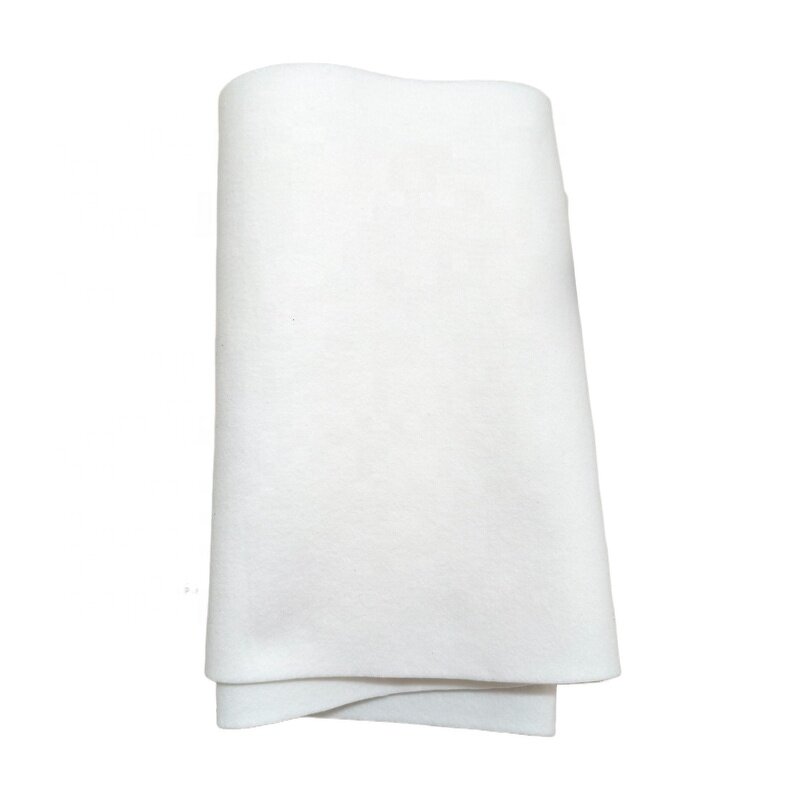 Non-Woven Fabric Supplier - 2-3mm Polyester Viscose White Felt