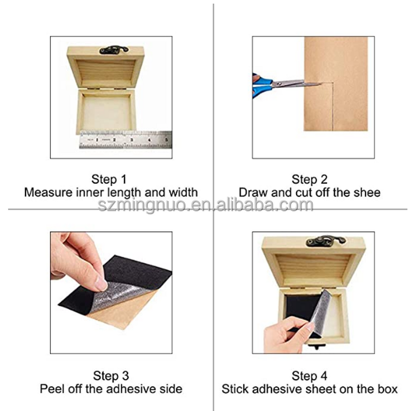 Adhesive Felt Manufacturer - 1-3mm Polyester Black White Rolls