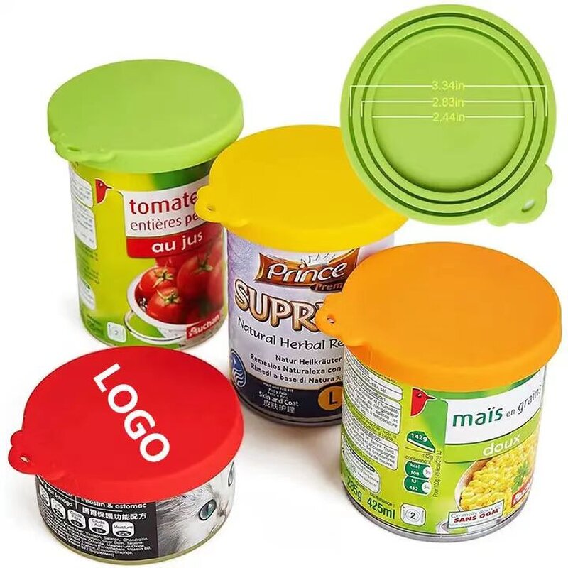 Pet Food Can Lids Supplier - BPA Free Standard Size PET Silicone Covers for Pets