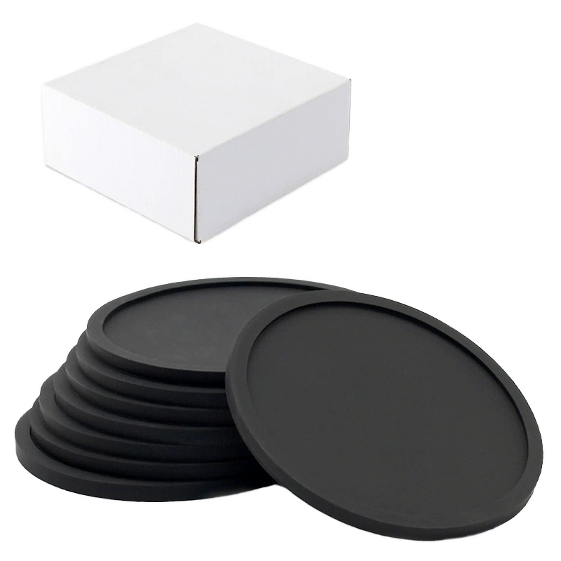 Silicone Cup Mat Supplier - Customized Logo BPA-Free 5mm Thick Classic Style